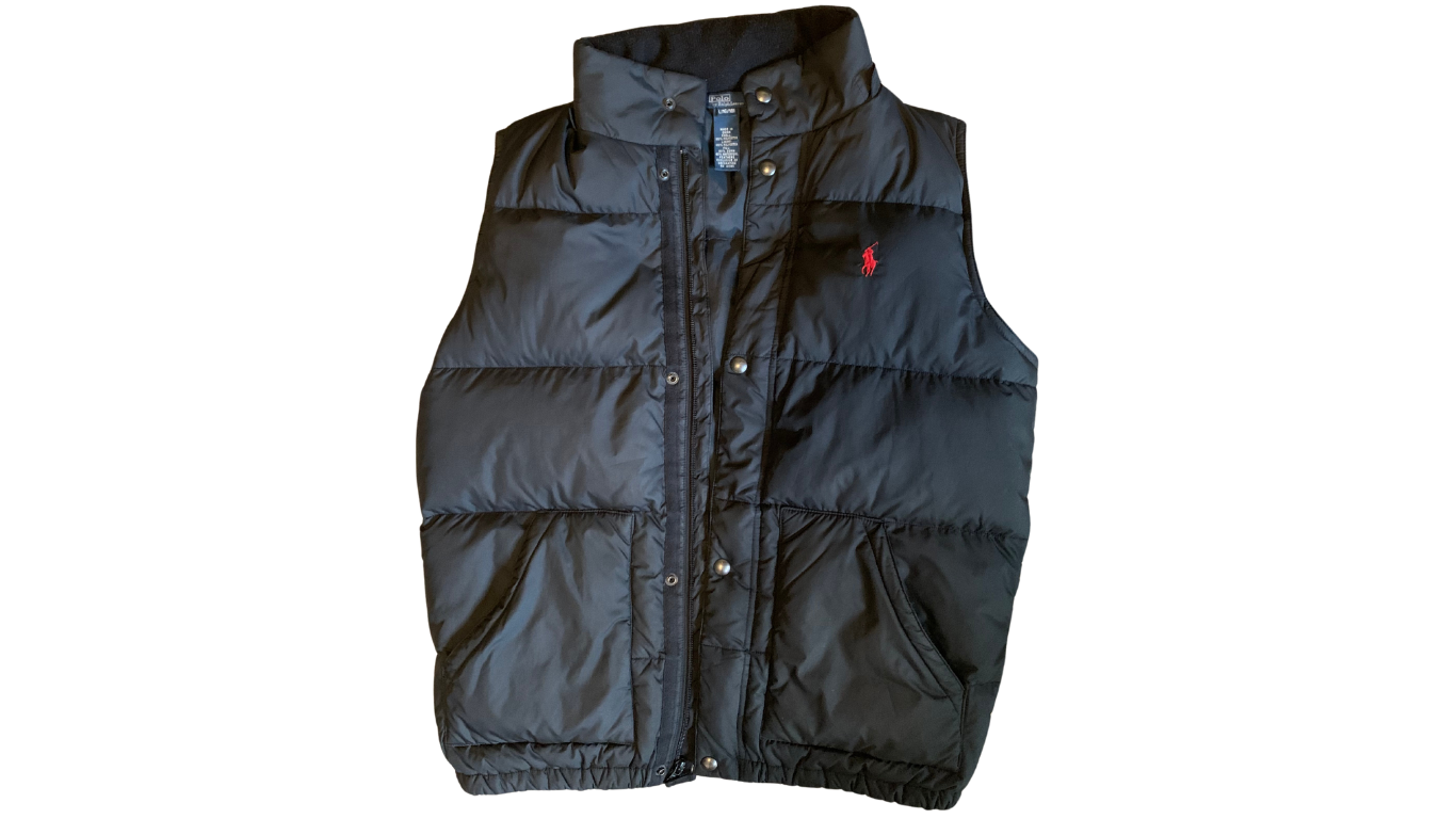 Ralph Lauren Men’s Quilted Down-Filled Puffer Vest; L