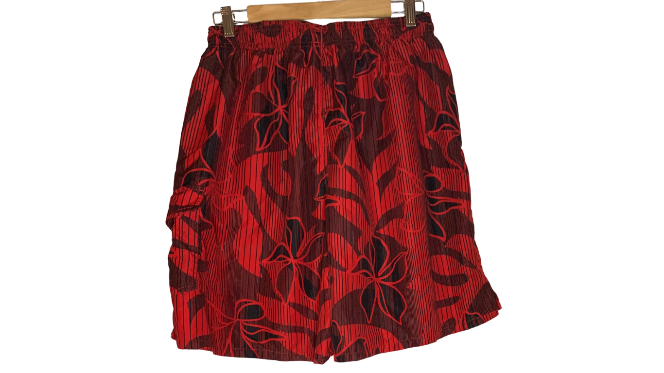 Speedo Tropical Print Swim Trunks, L