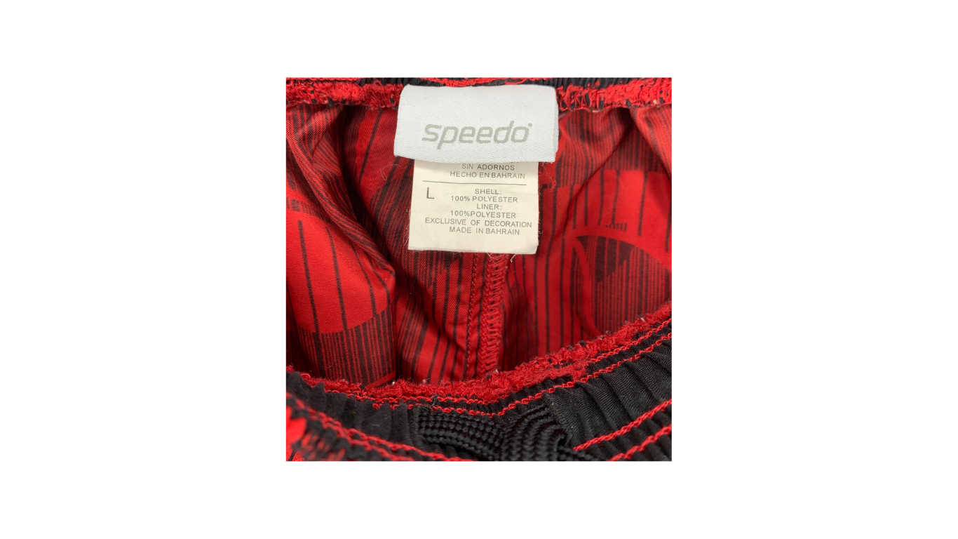 Speedo Tropical Print Swim Trunks, L