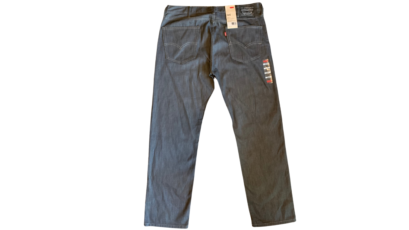 Levi’s Men’s 505 Regular Fit Jeans; 38x32