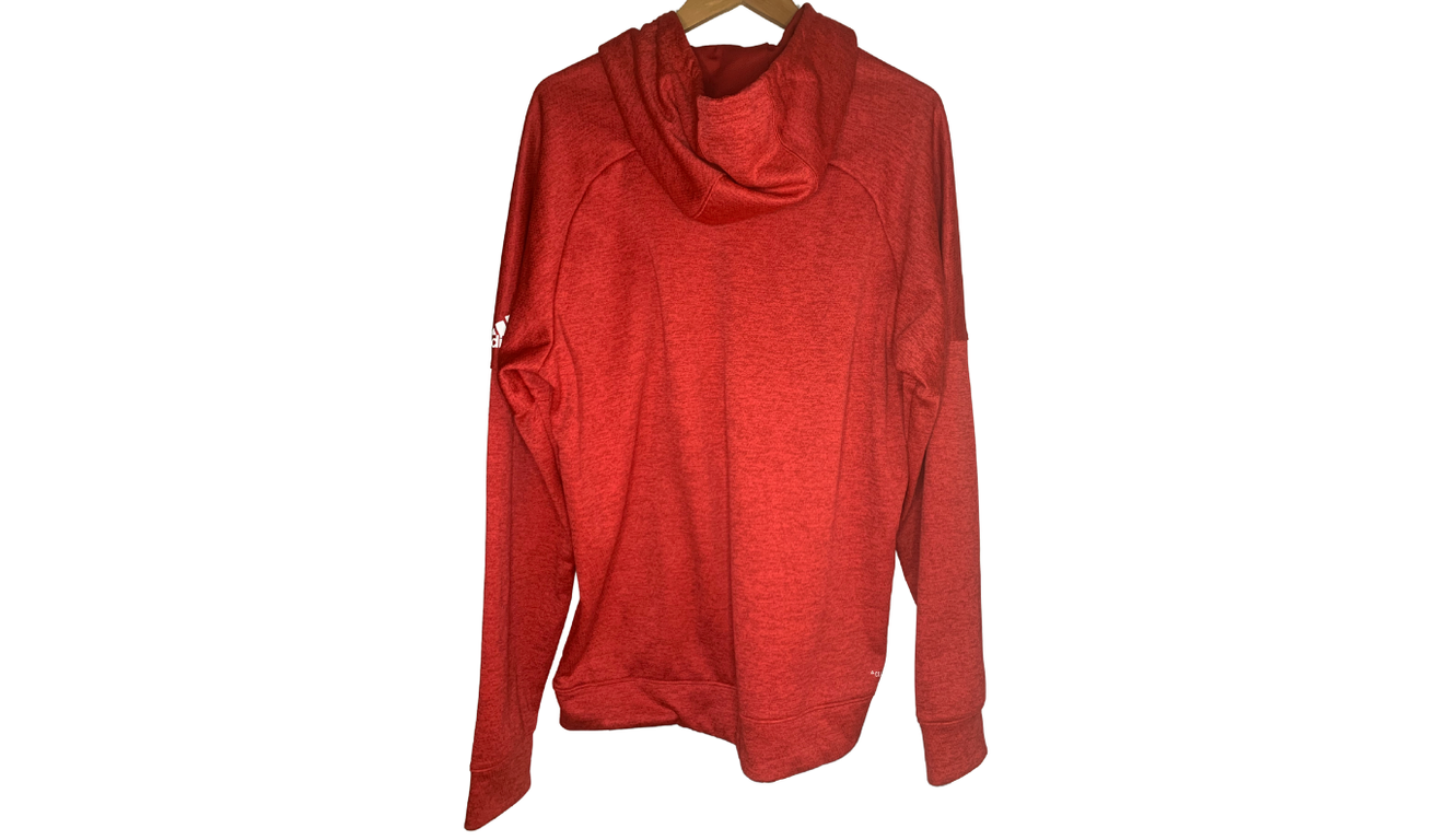 Classic Red Adidas Performance Hoodie, L