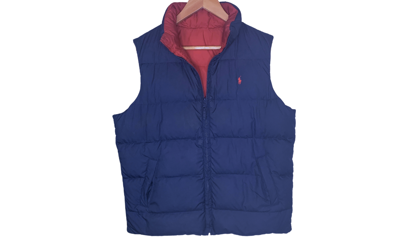 Ralph Lauren Men’s Reversible Quilted Vest; L
