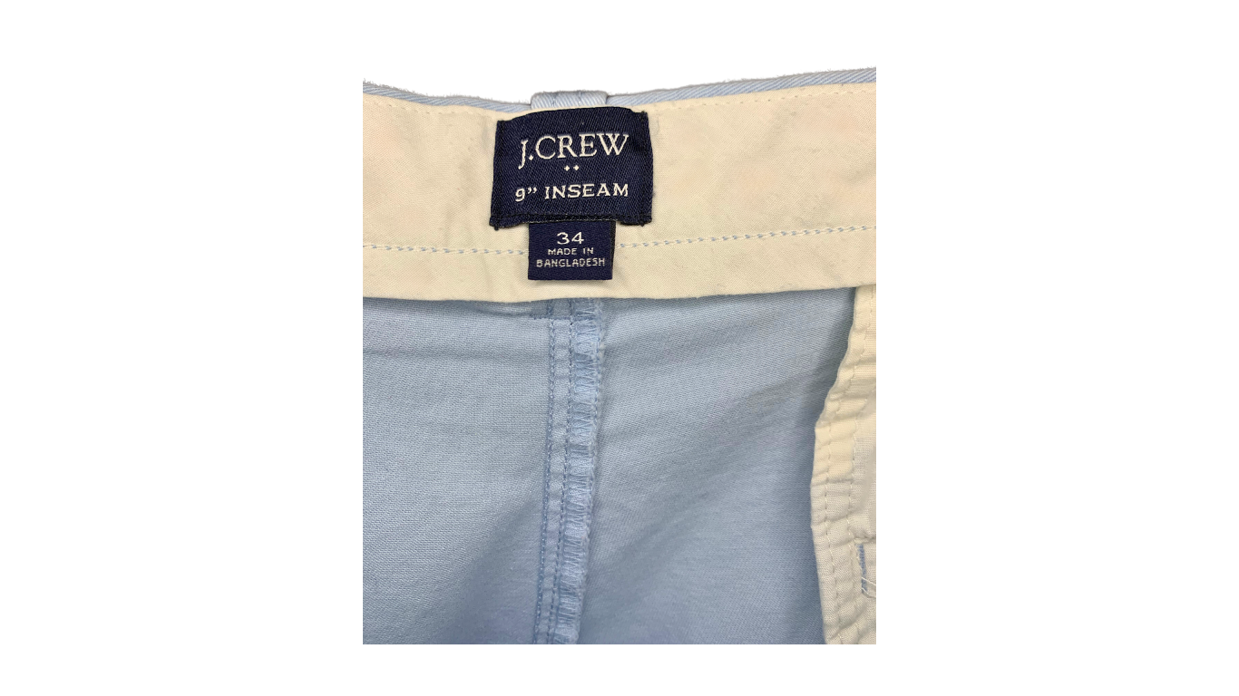 J.Crew Classic Chino Shorts, 34