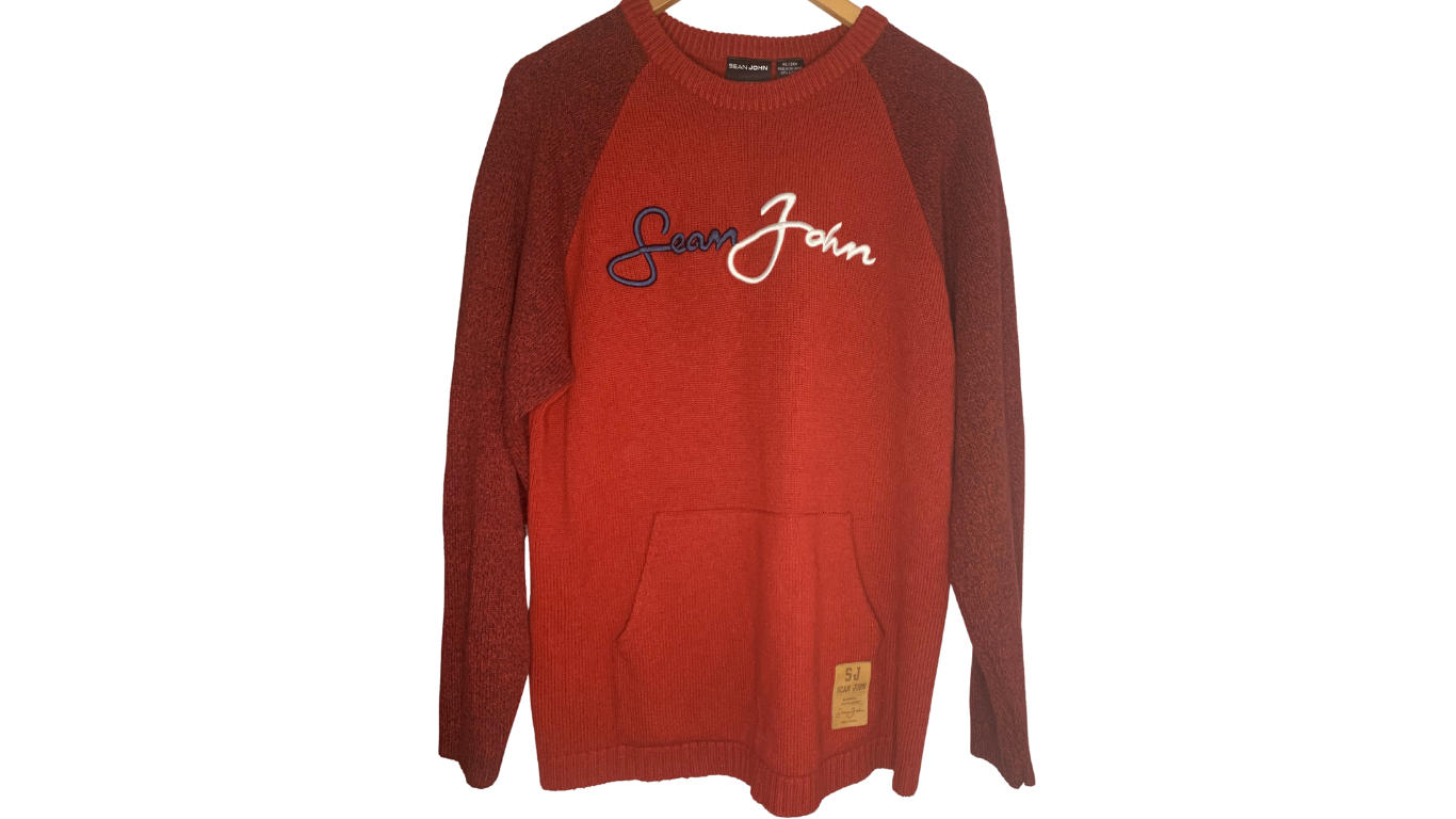 Sean John Signature Knit Sweater, XL