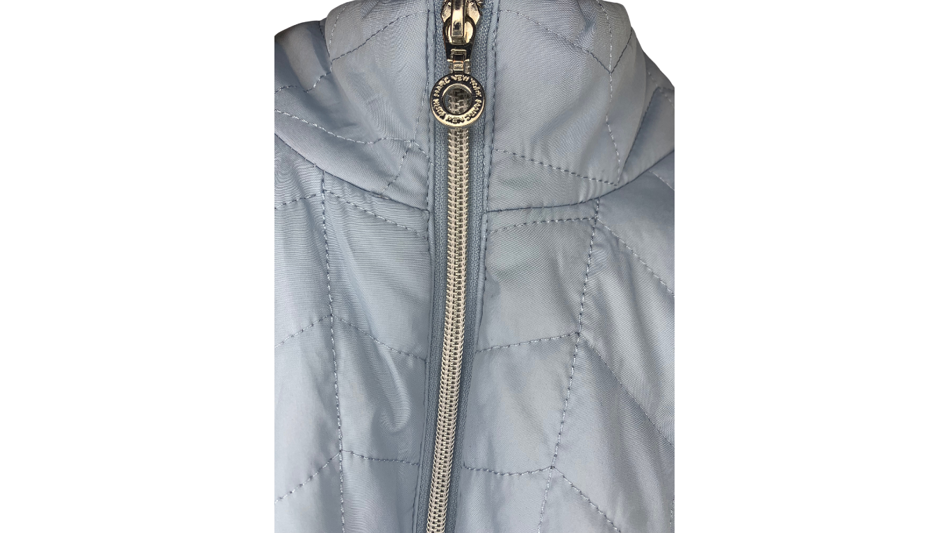 Marc New York Women's Quilted Puffer Vest - Light Blue, Size XL