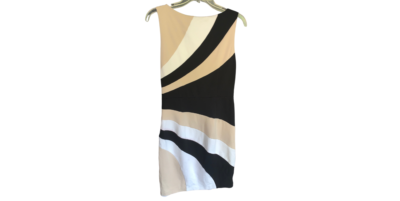 White House Black Market Colorblock Sleeveless Sheath Dress, 4