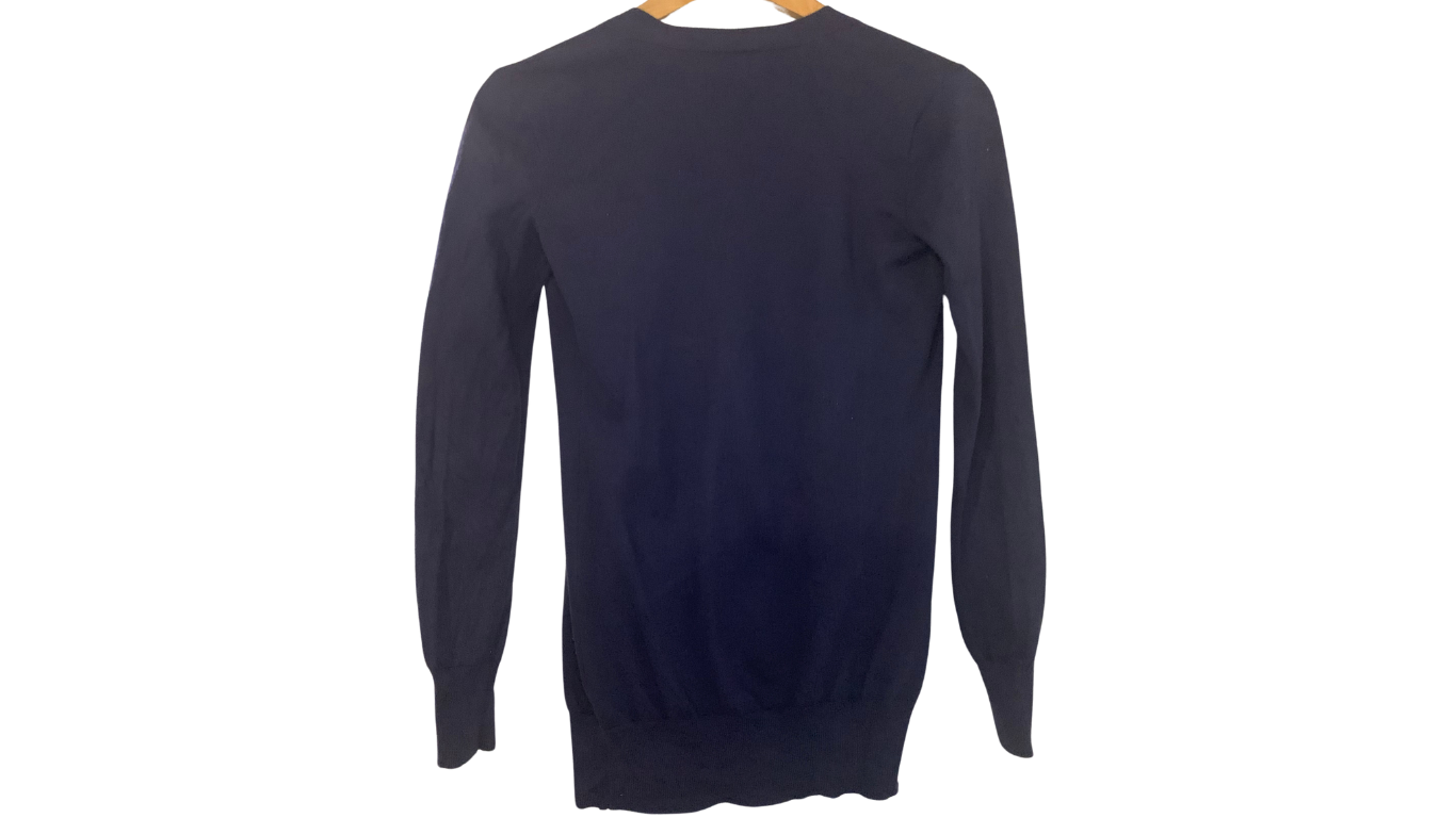 Ralph Lauren Classic Navy Cardigan, XS