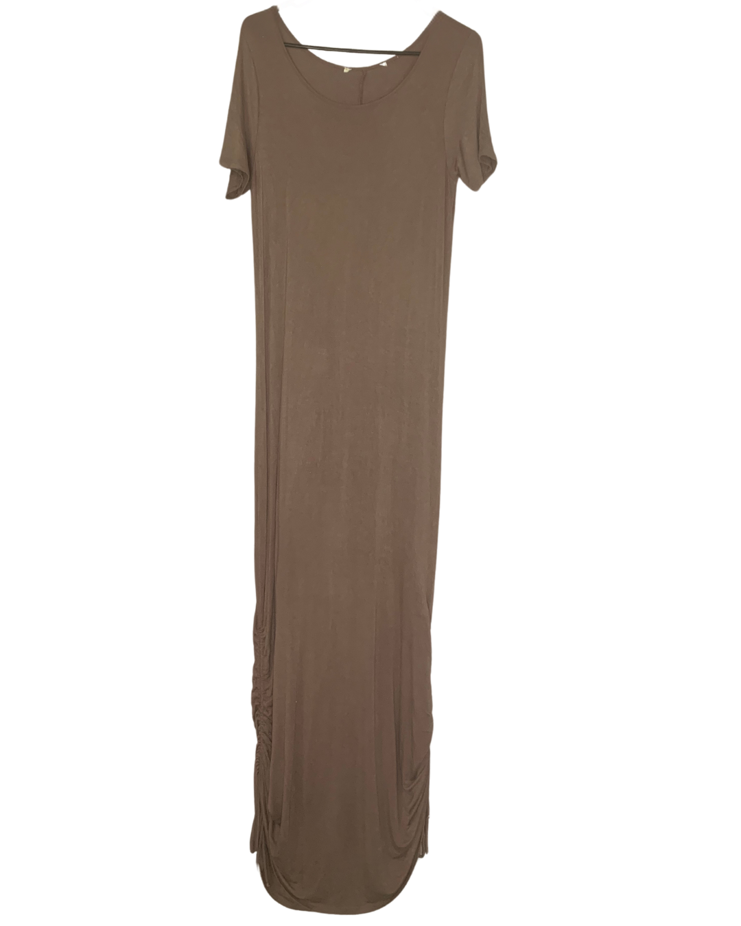 Maxi Dress with Side Ruching; TALL