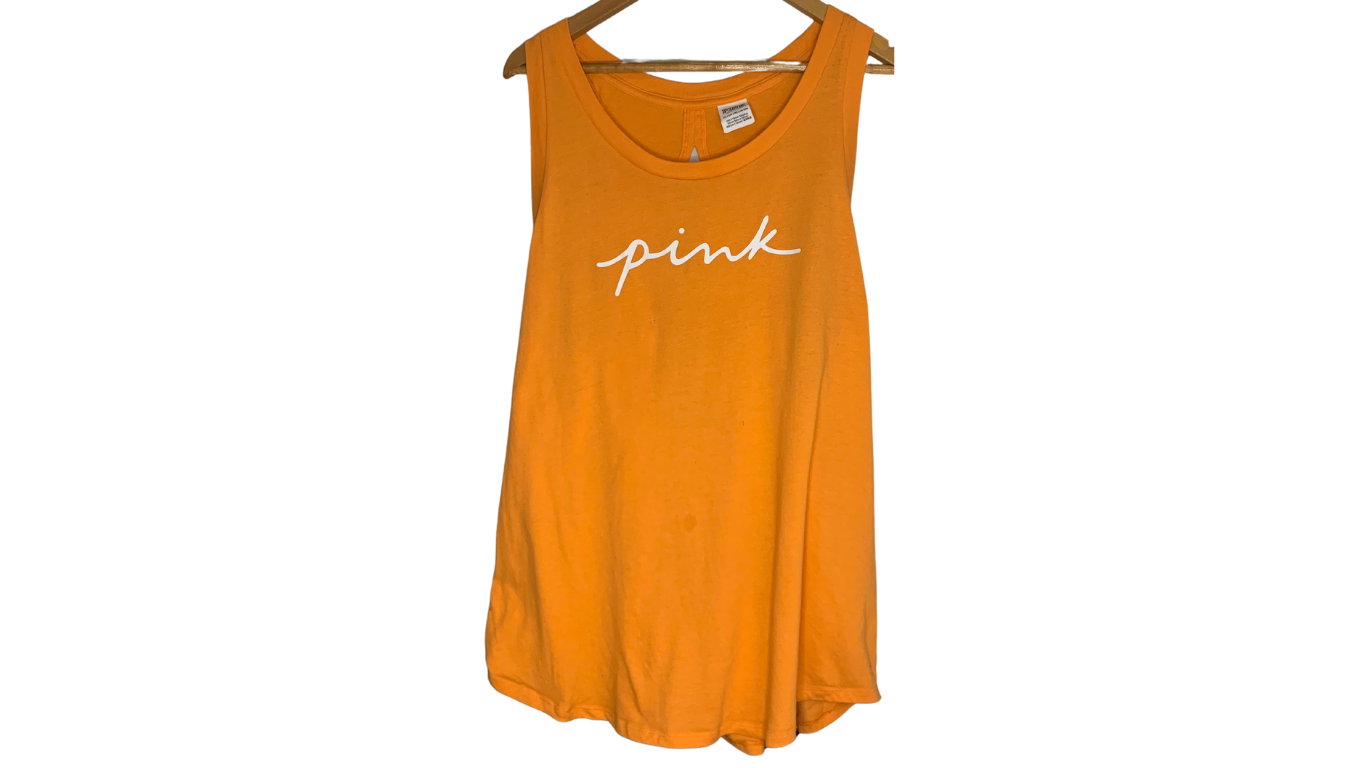 Bold Orange Sleeveless Tank by PINK from Victoria's Secret, 2x