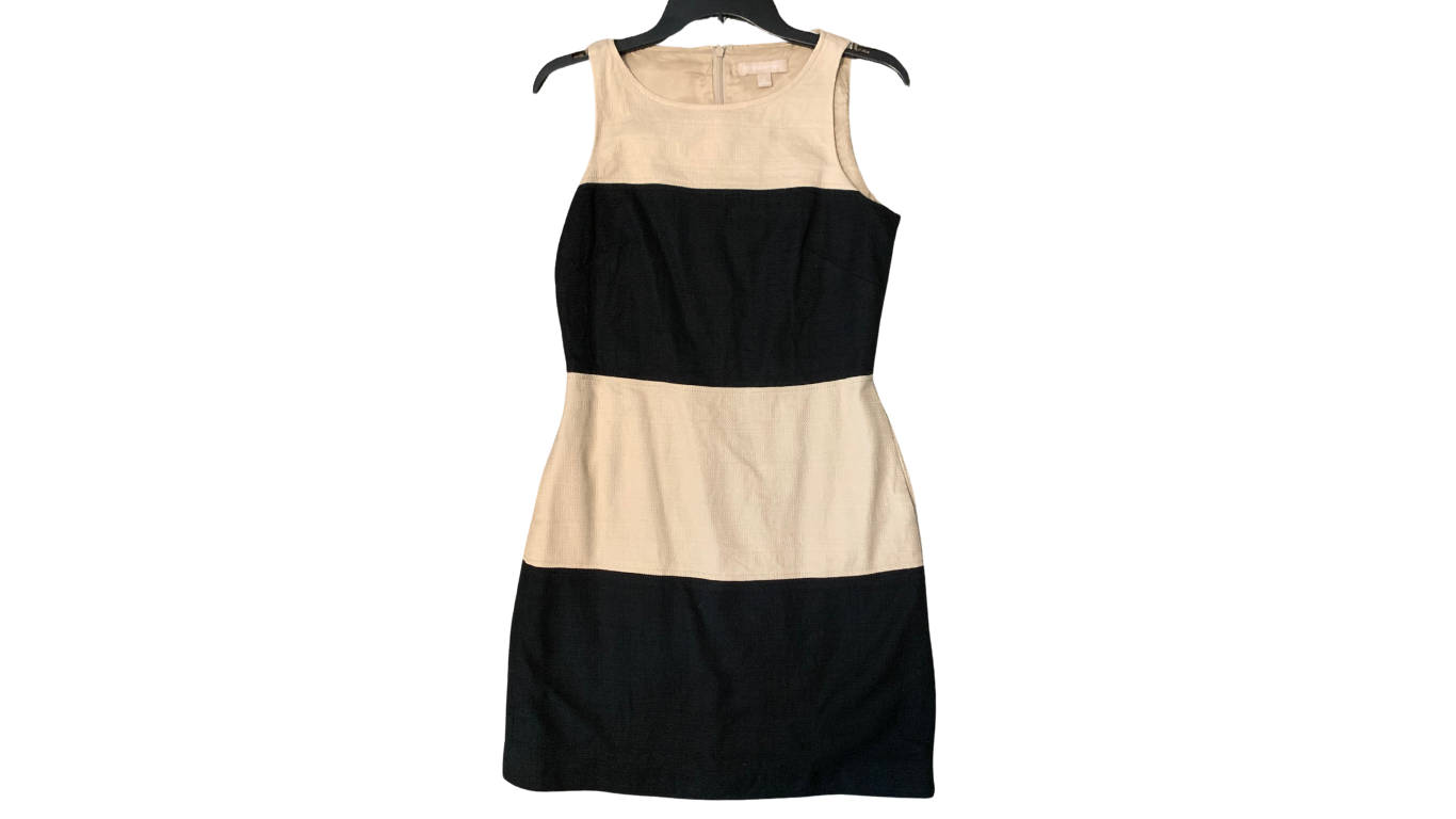 Banana Republic Color Block Sheath Dress with Front Pockets; S