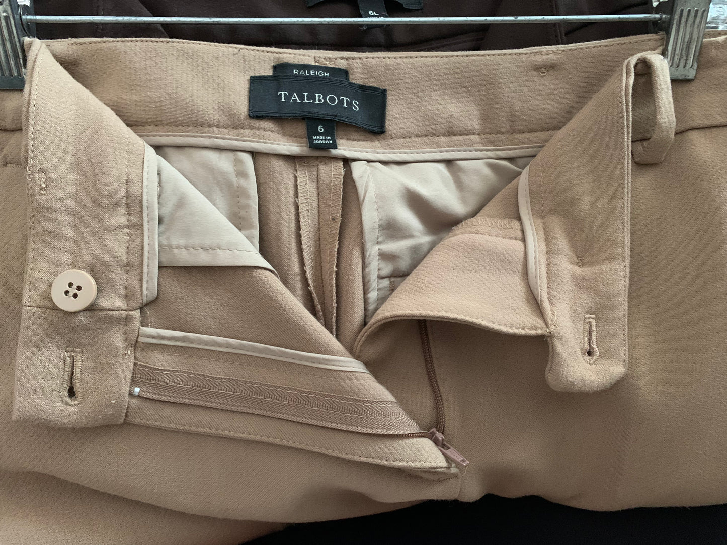Talbots Women’s Classic Beige Dress Pants; size 6