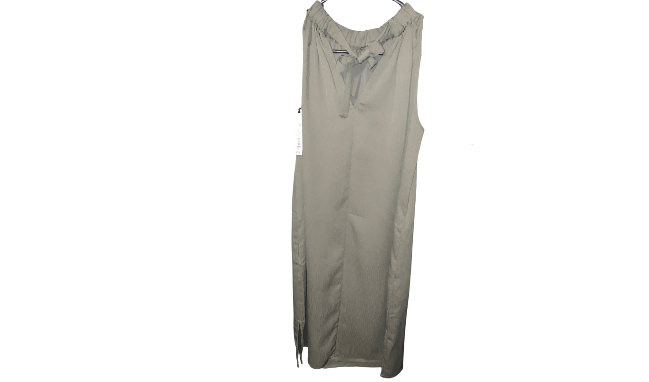 Olive Green Maxi Dress; XS