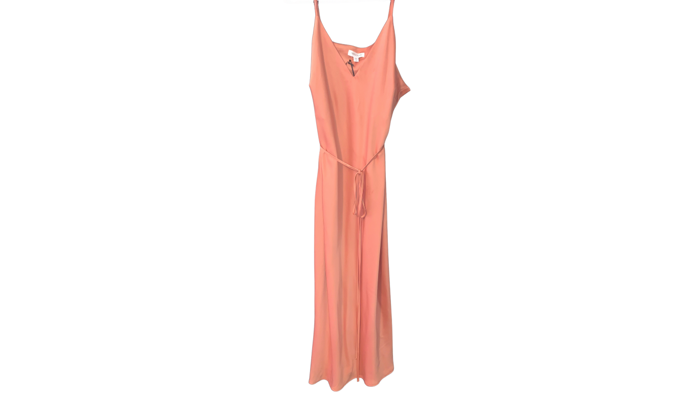 Elegant Peach Evening Gown, L/XL