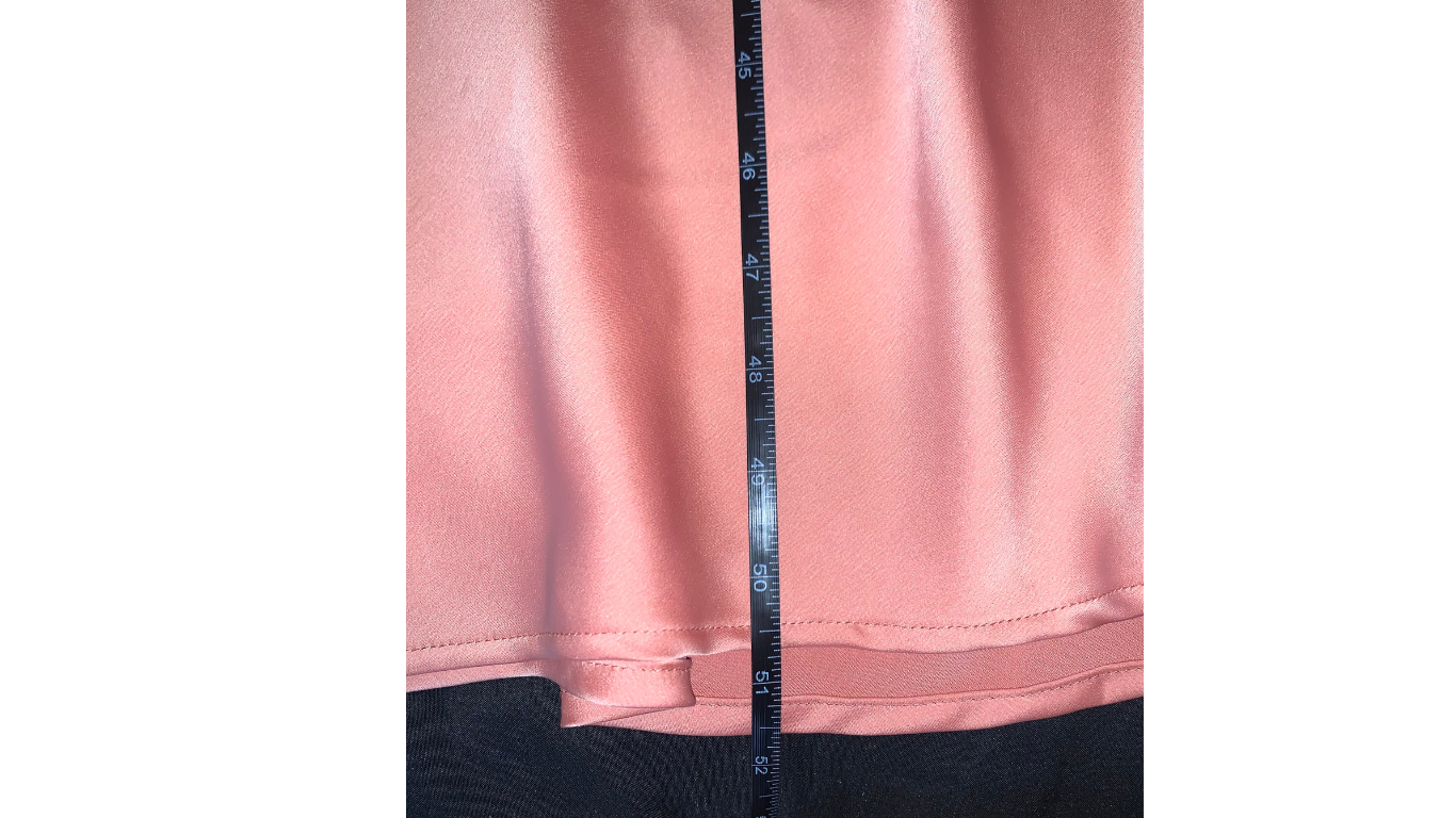 Elegant Peach Evening Gown, L/XL