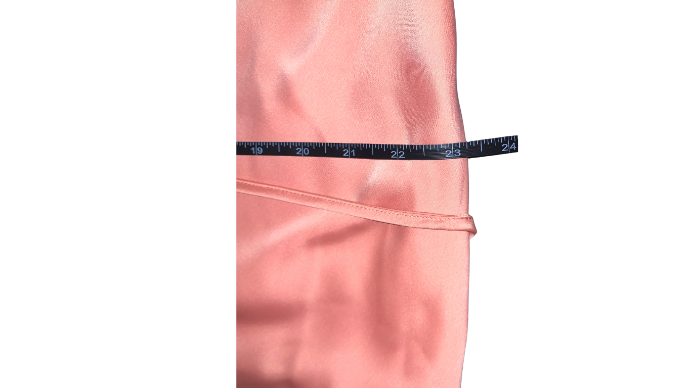 Elegant Peach Evening Gown, L/XL