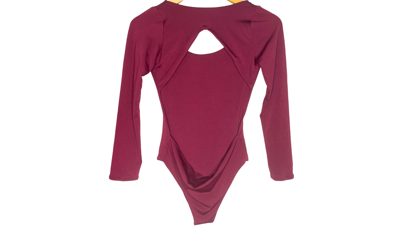 Elegant Wine & Dine Backless Bodysuit