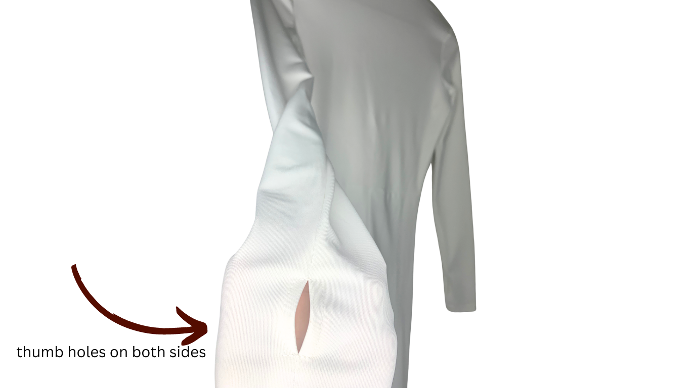 Sleek White Long Sleeve Bodysuit, M