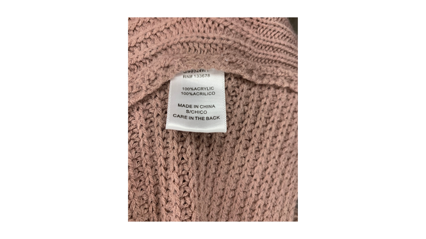 Taupe Twist-Front Sweater, S