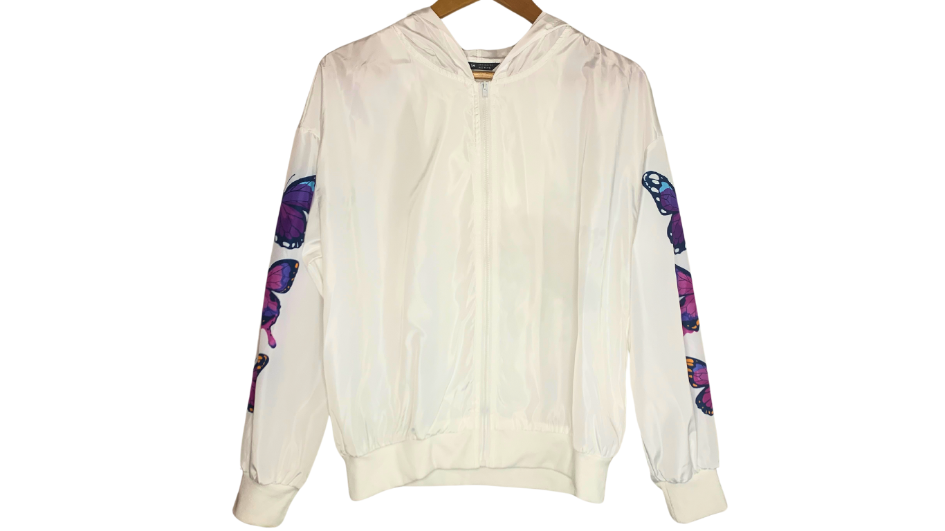 Butterfly Dreams Light Rain Jacket, XS/S