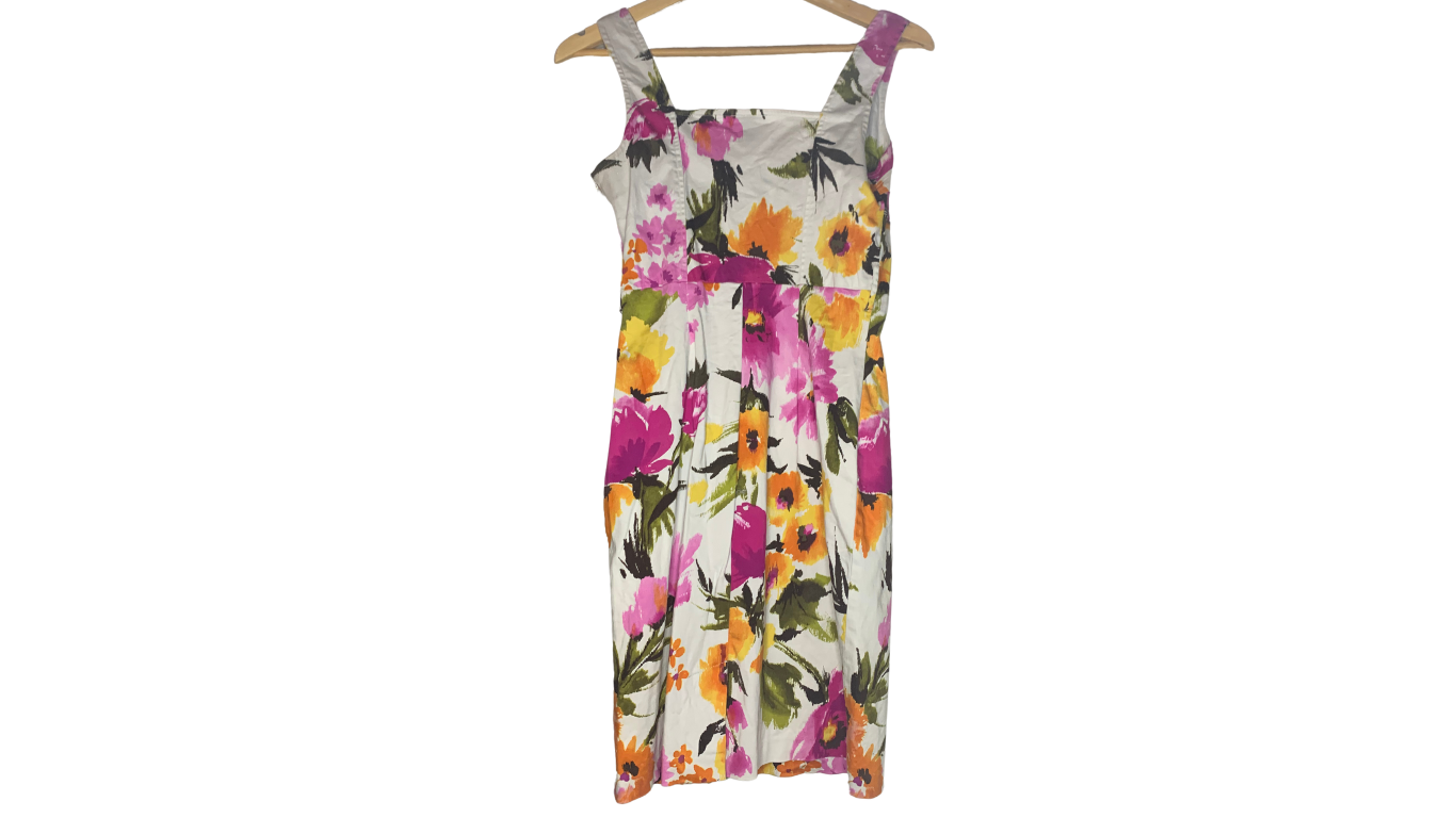 Vibrant Floral Midi Dress, 7