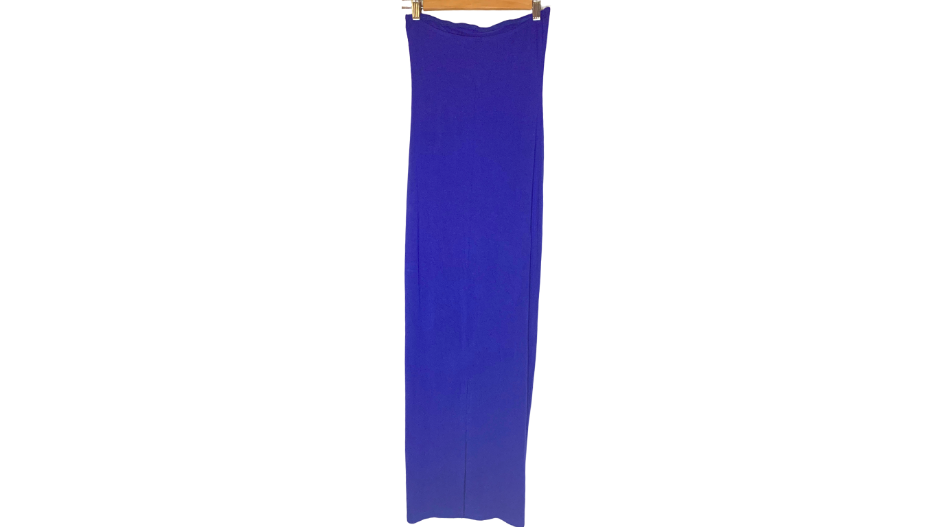 Royal Blue Strapless Maxi Dress, XS/S