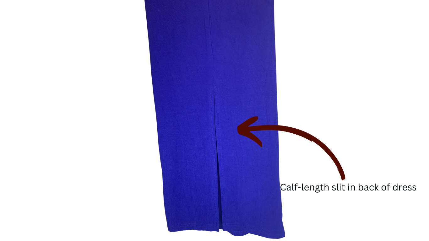 Royal Blue Strapless Maxi Dress, XS/S