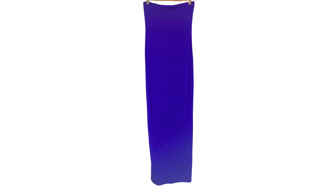 Royal Blue Strapless Maxi Dress, XS/S