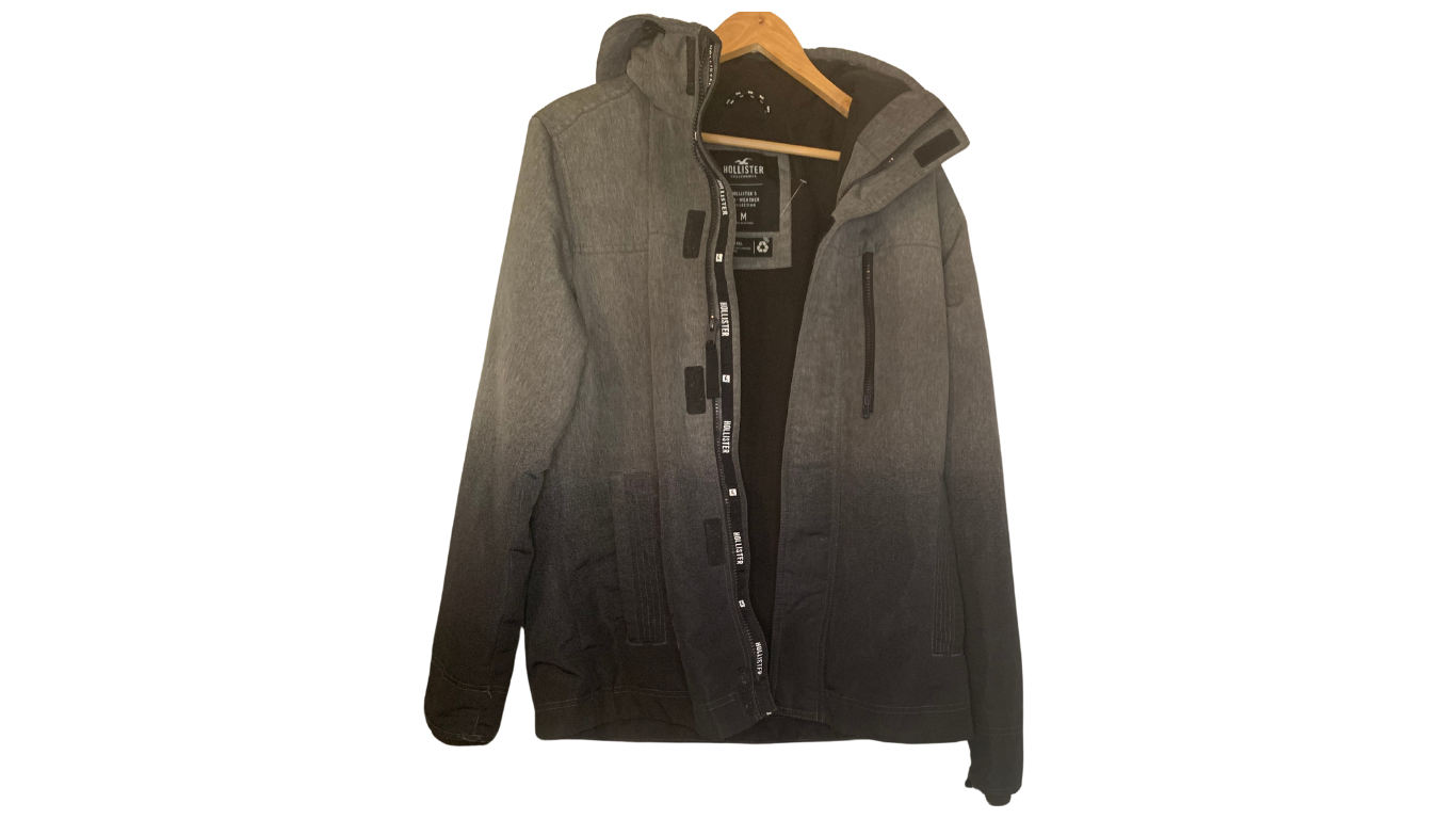 Hollister Grey Ombre All-Weather Coat, M