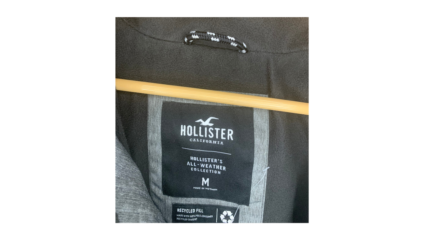Hollister Grey Ombre All-Weather Coat, M