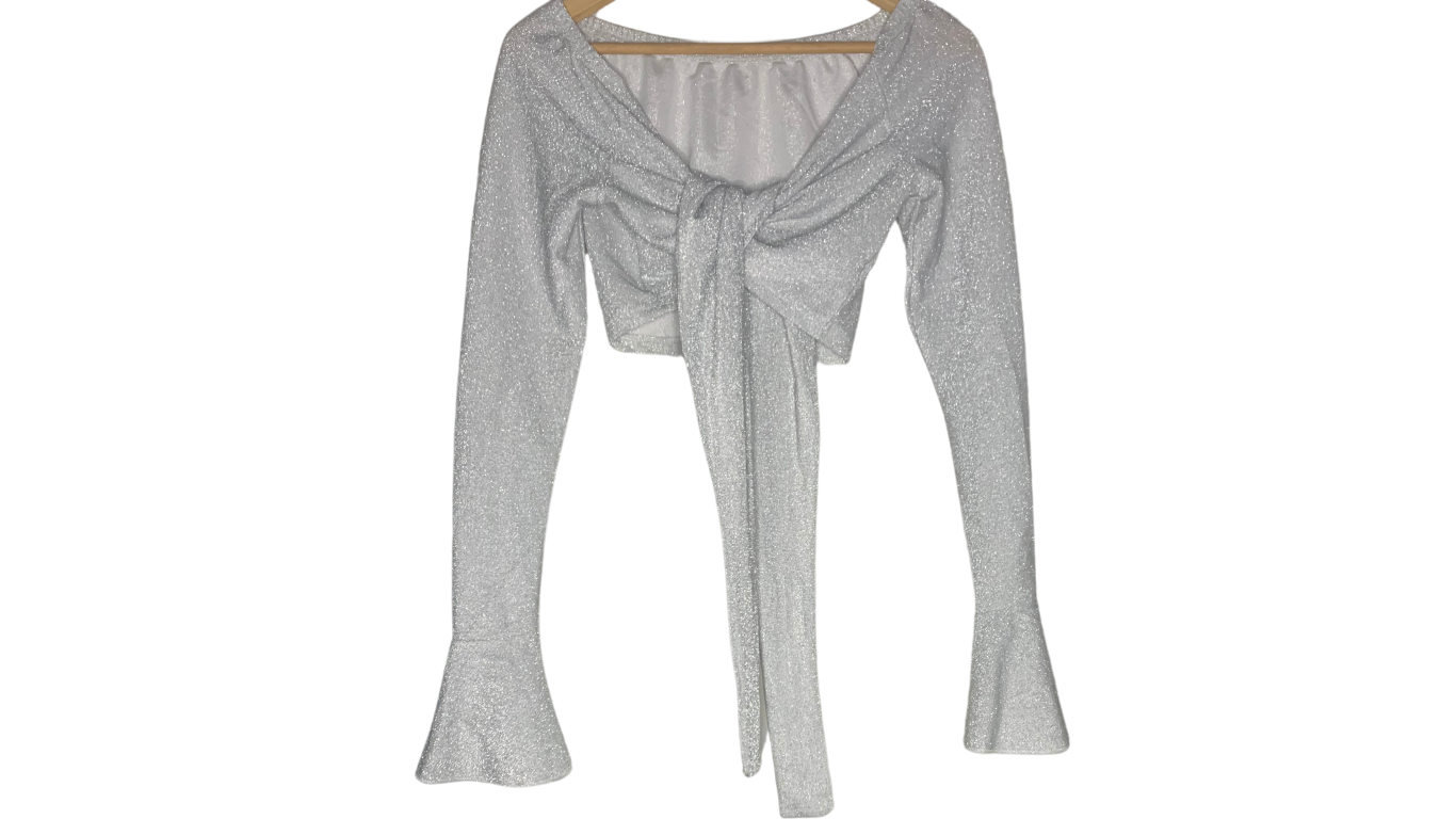 Glamorous Glitter Bell Sleeve Set, L/XL