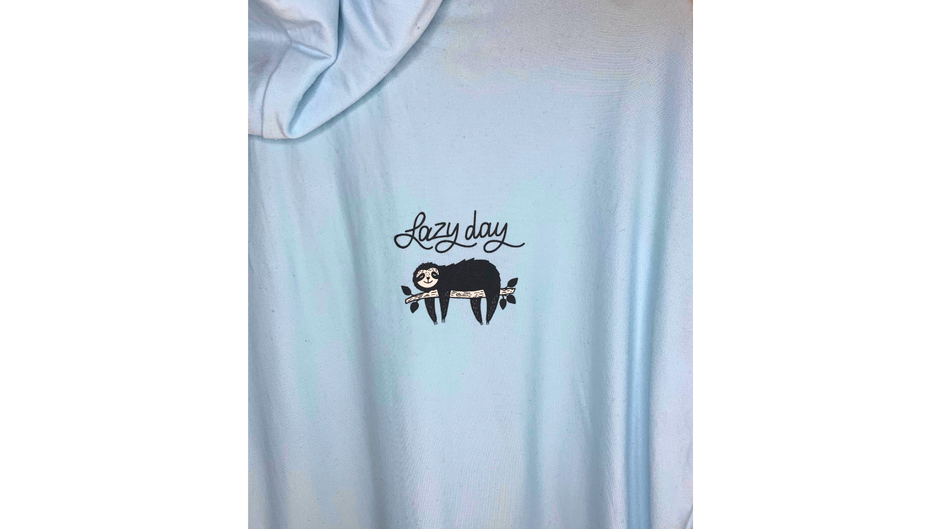 Super Soft Sky Blue Hooded Long Sleeve Shirt, XS/S