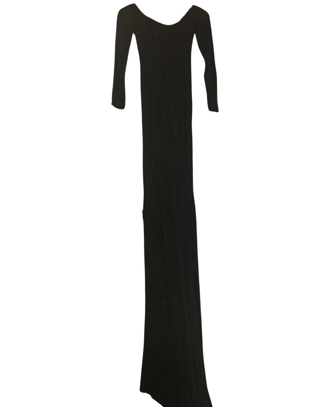 Long Sleeve Maternity Maxi Dress, L
