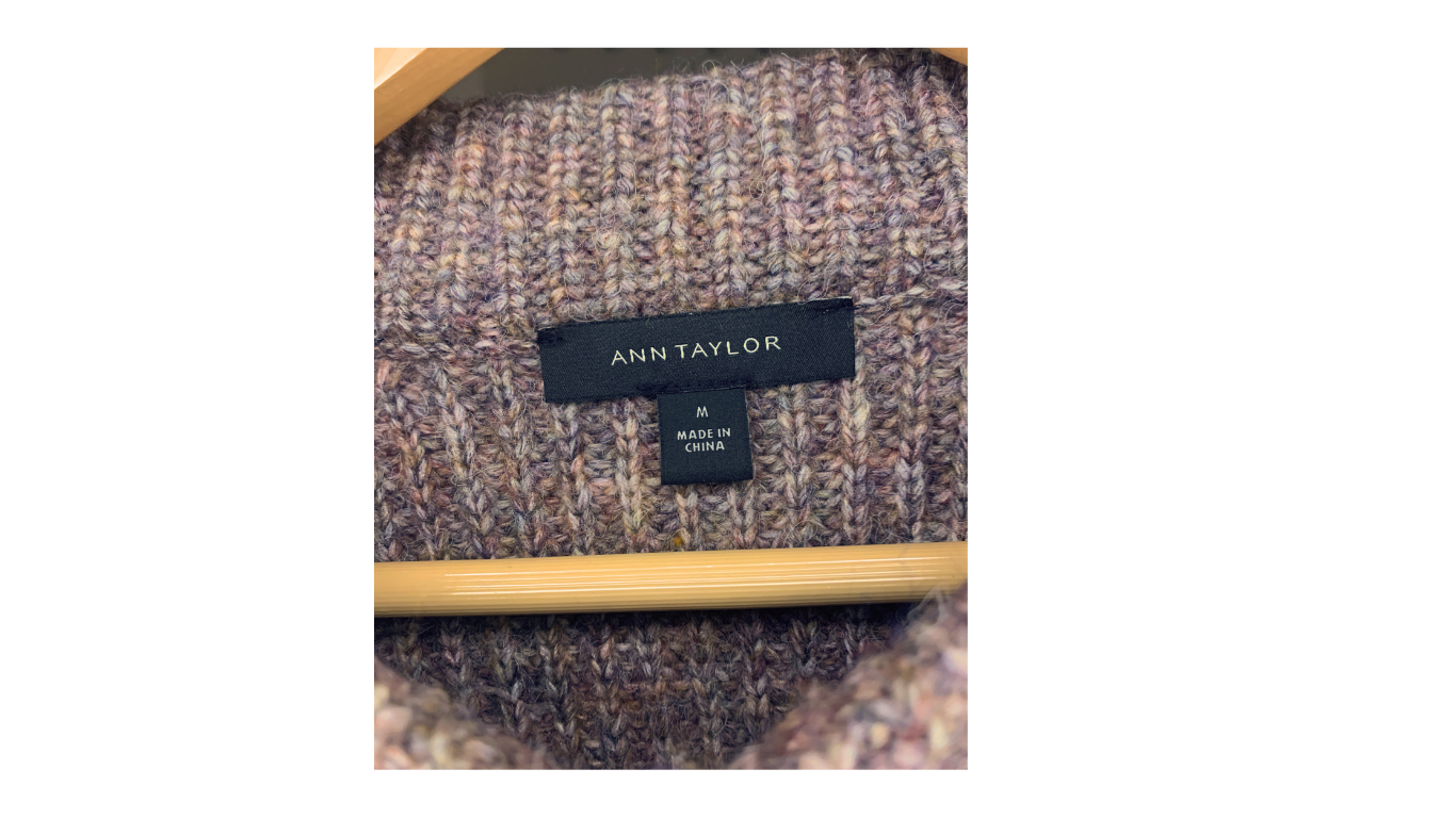 Cozy Brown Ribbed Ann Taylor Sweater, M