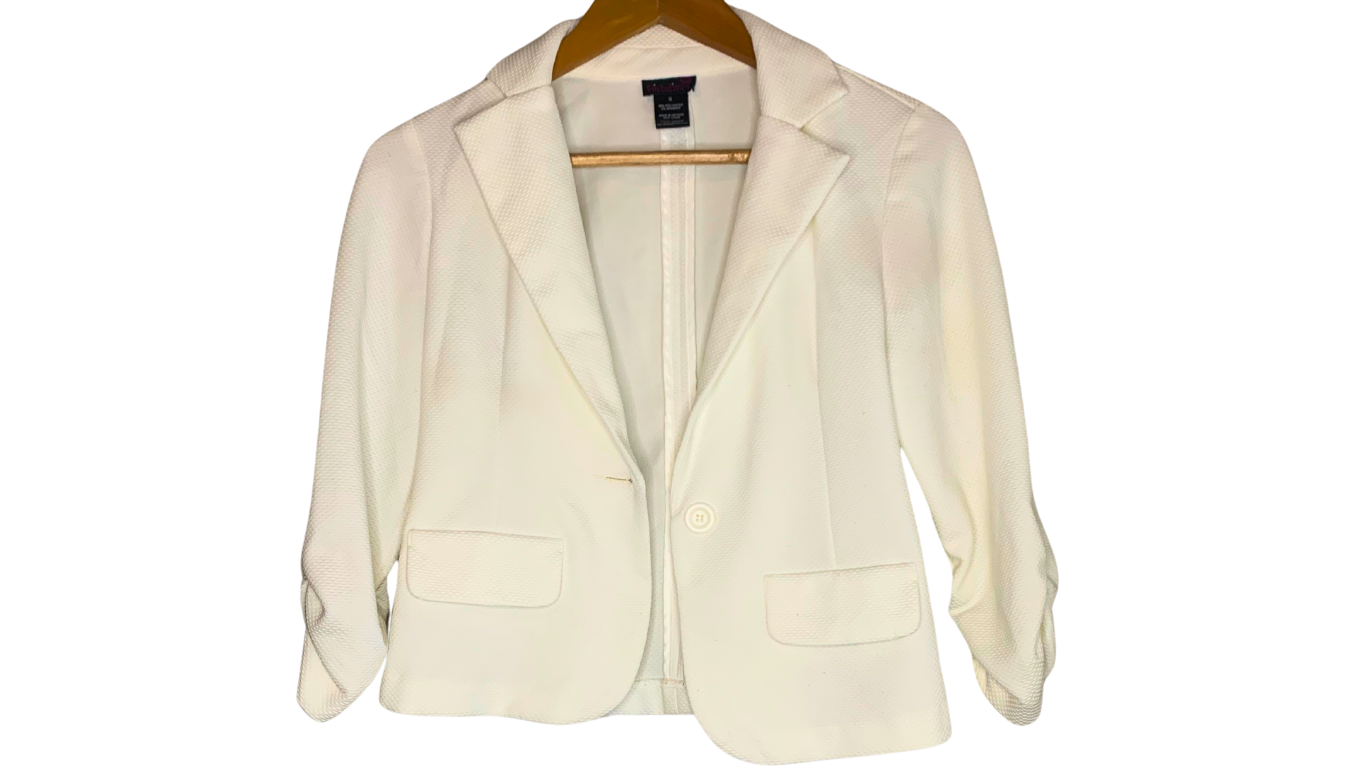 Ivory Tailored Blazer, S