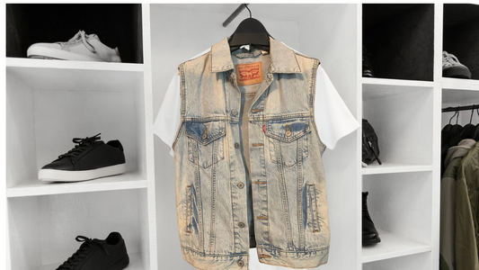 Levi Strauss Trucker Vest; S/M