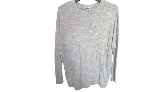 Classic Heather Grey Long Sleeve Tee; S