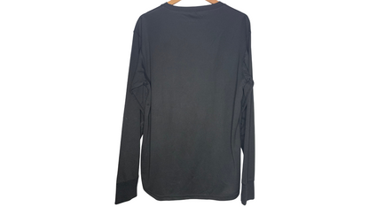 Essential Black Long Sleeve Crew Neck Shirt, XL