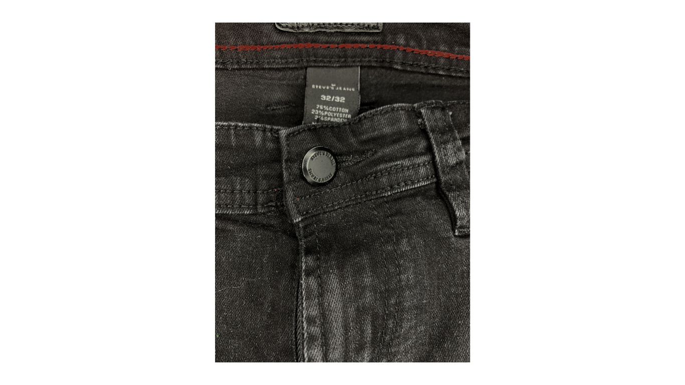Denim Black Slim Fit Jeans, 32x32