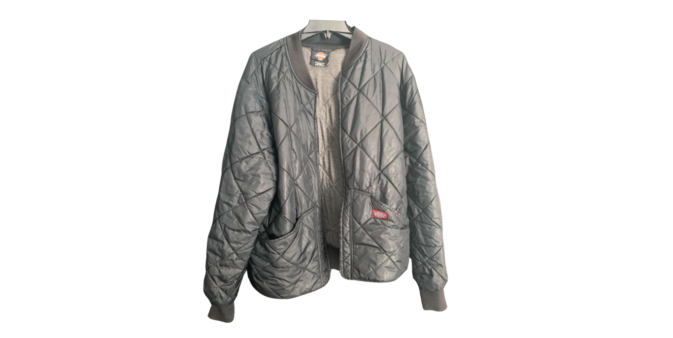 Dickies Classic Quilted Bomber Jacket in Black; L