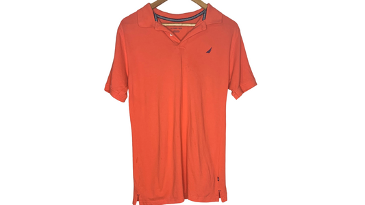 Nautica Vibrant Orange Polo Shirt, XL