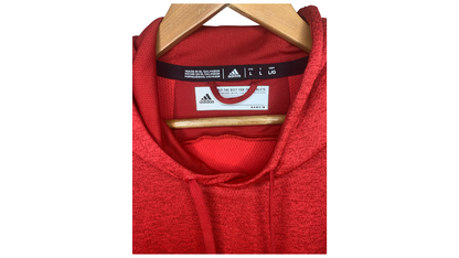 Classic Red Adidas Performance Hoodie, L