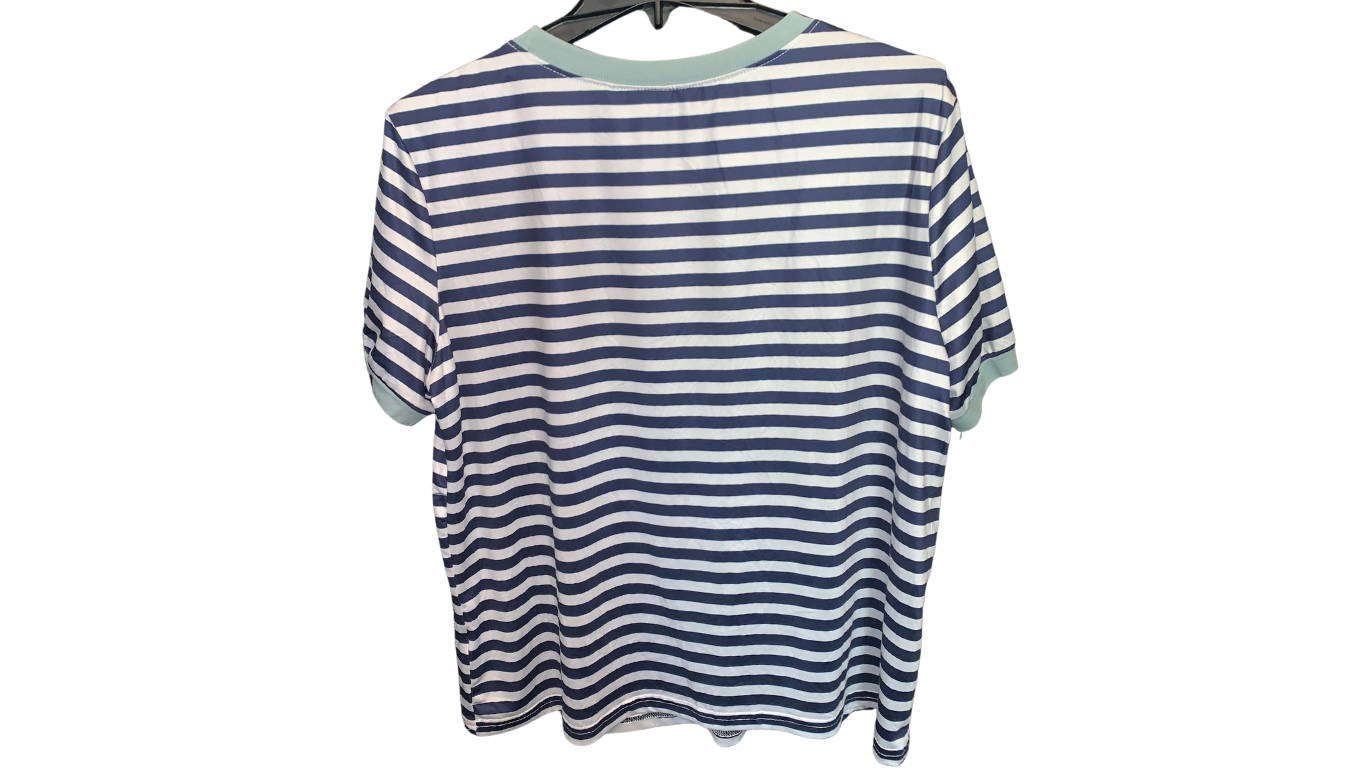 Women’s Striped T-Shirt with Pocket, M