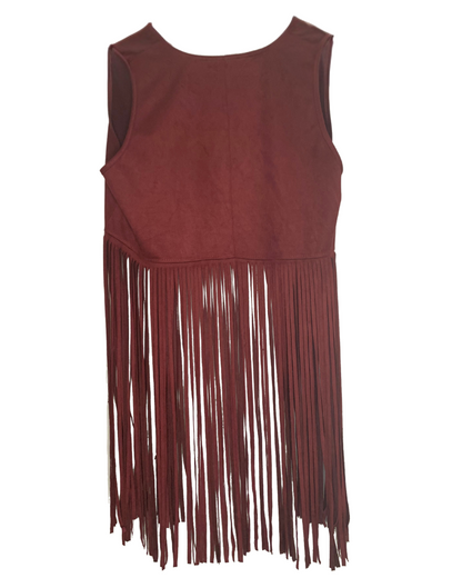 Women’s Bohemian Fringe Vest; M/L