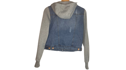 Women's Denim and Hoodie Jacket, M