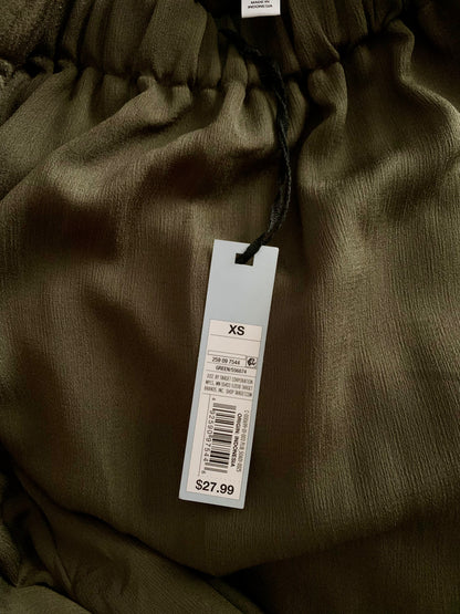 Olive Green Maxi Dress; XS