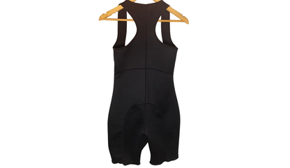 Sleek Black Compression Bodysuit, M