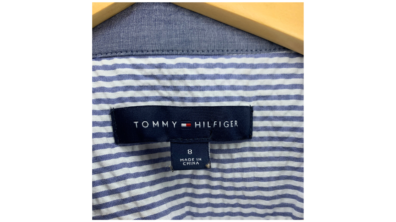 Tommy Hilfiger Classic Striped Sleeveless Shirt Dress, 8