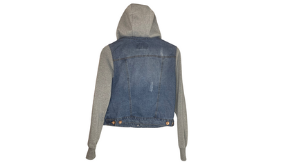 Women's Denim and Hoodie Jacket, M