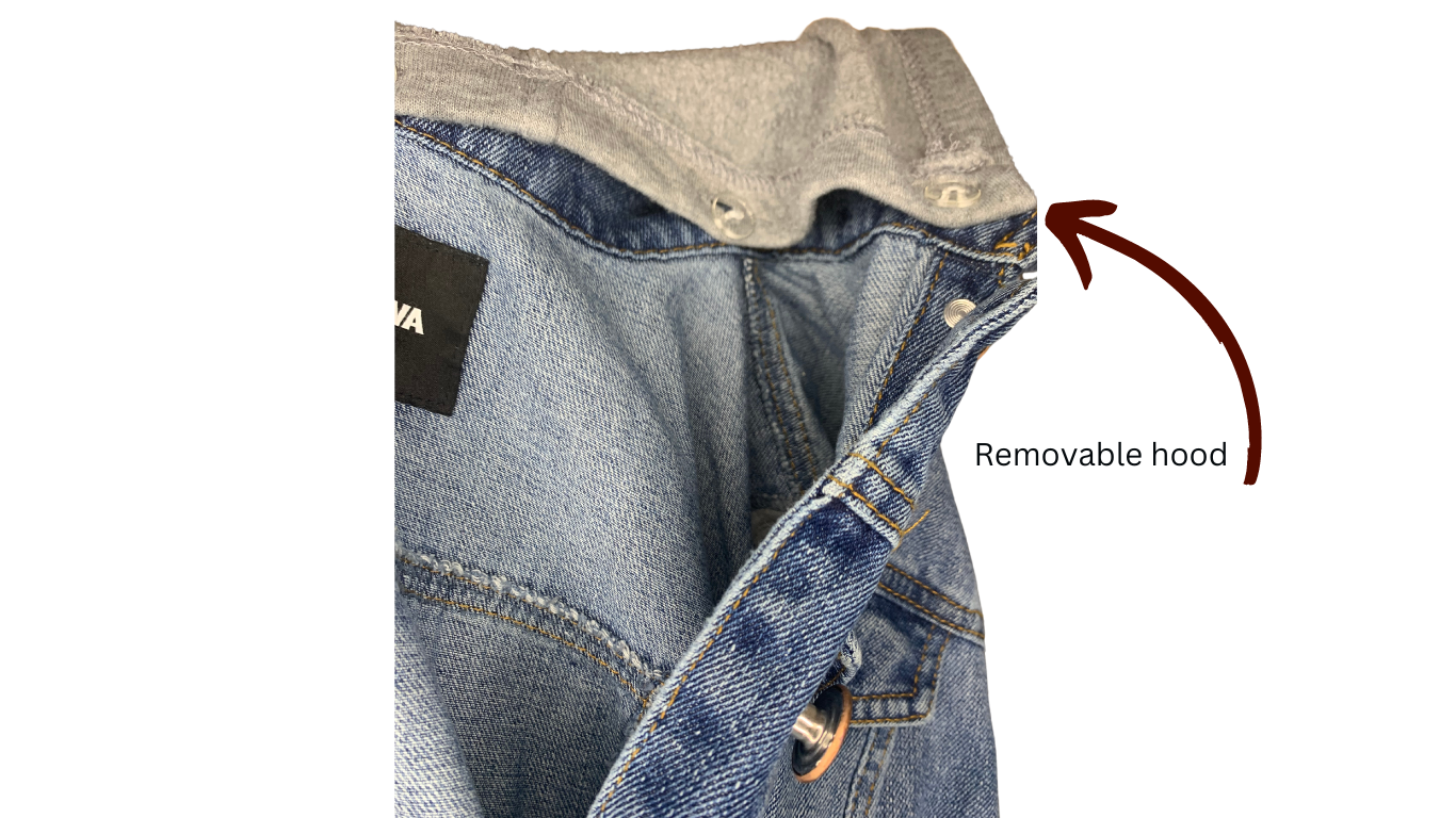 Women's Denim and Hoodie Jacket, M