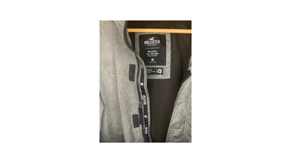 Hollister Grey Ombre All-Weather Coat, M